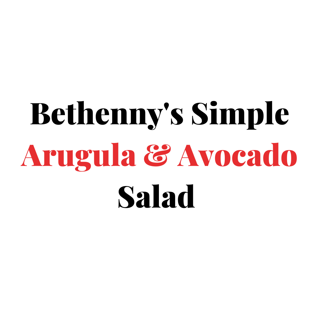 Simple Arugula and Avocado Salad