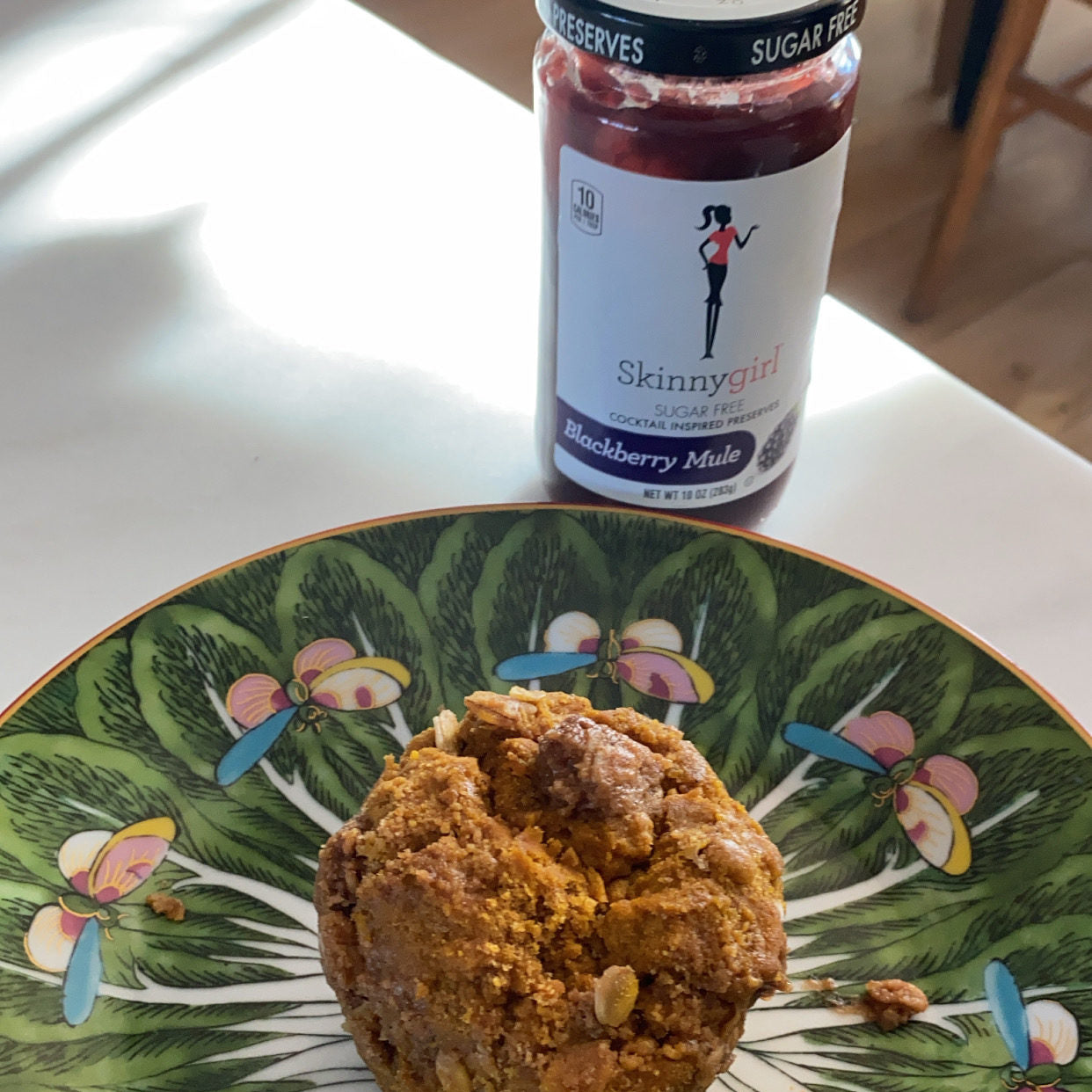 Vegan Oat Muffins with Skinnygirl Preserves