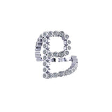 Solid 14k Lab Diamond Letter Ring