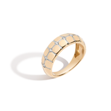 Lab Grown White Sapphire Matrix Ring