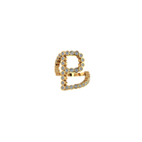 Solid 14k Lab Diamond Letter Ring