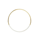 Half Torque Half Tennis Necklace