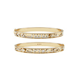 Personalized Skinny Charm Bangle