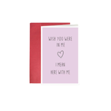 Miss You Valentine Card