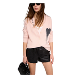 Pink Heart Sweater