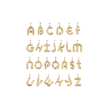 Groovy Diamond Initial Hinged Charm