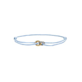 Sculpted Cable Linked Cord Bracelet