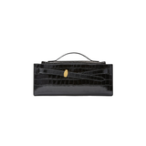 Dash Clutch Bag (Black Croc)