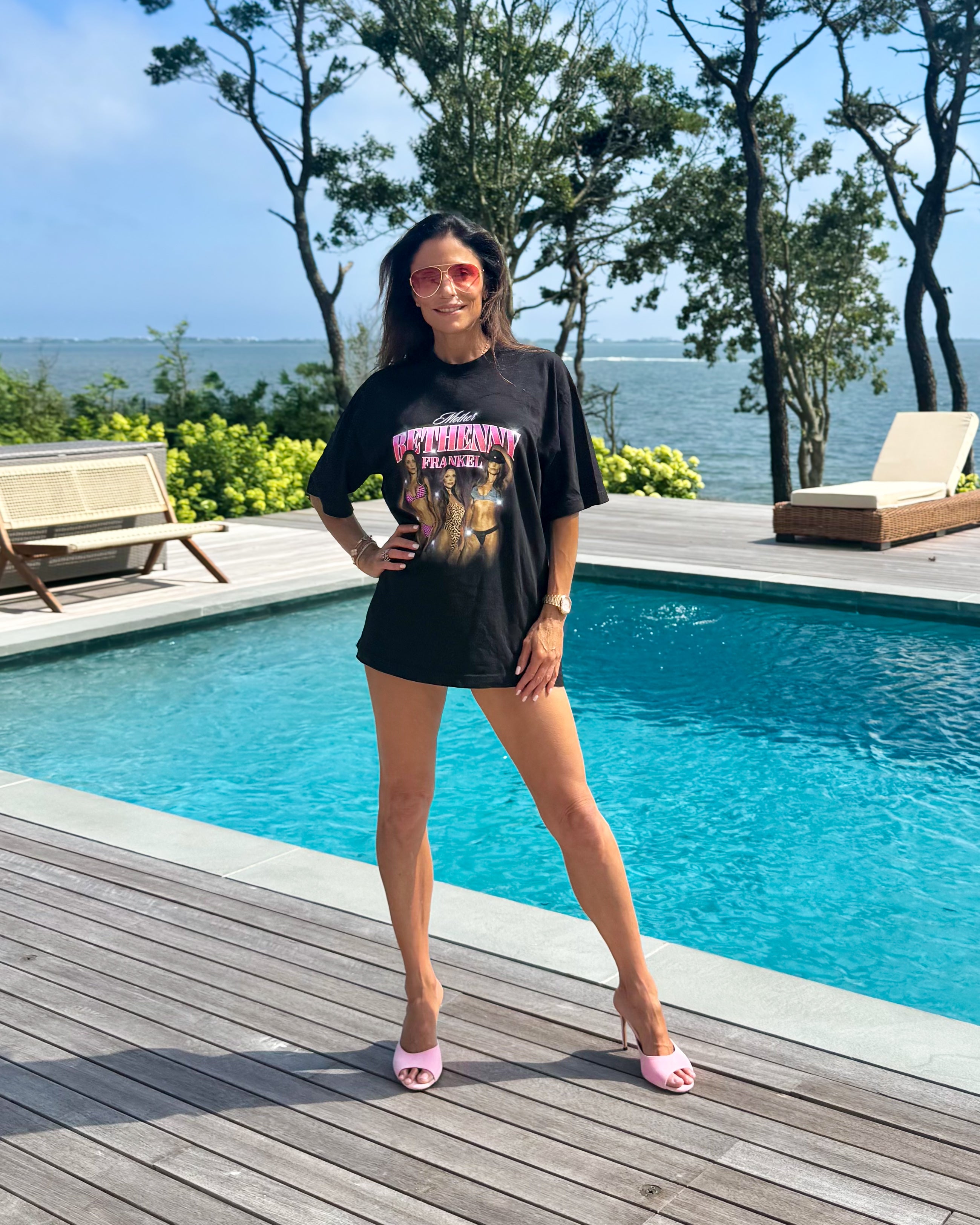 supermodel, concert t-shirt, bethenny frankel