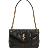 Small Loulou Leather Puffer Bag