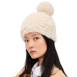 Faux Hat With Faux Pom