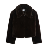 100% Recycled Relaxed Faux-Fur Jacket